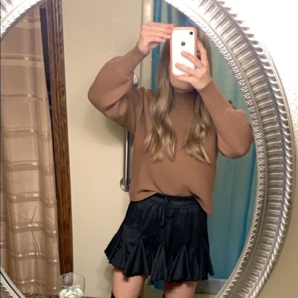Black Ruffle Skirt